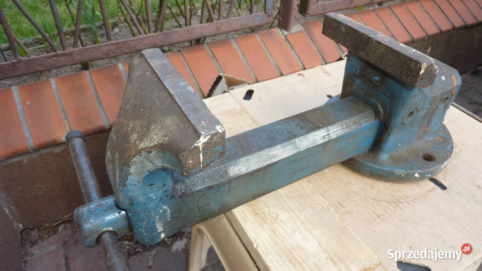 Niemieckie imadło ślusarskie stalowe kute Łódź