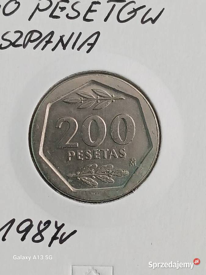 200 Pesetów Hiszpania 1987 r sprzedam