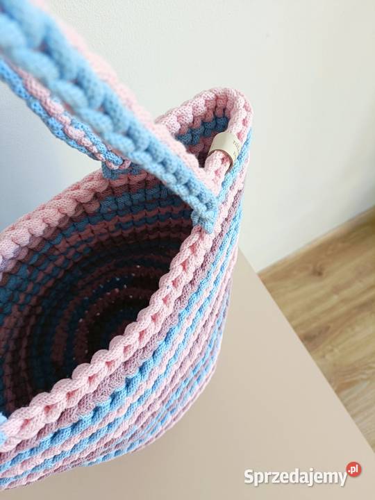 Kolorowa torebka ze sznurka handmade Przeworsk