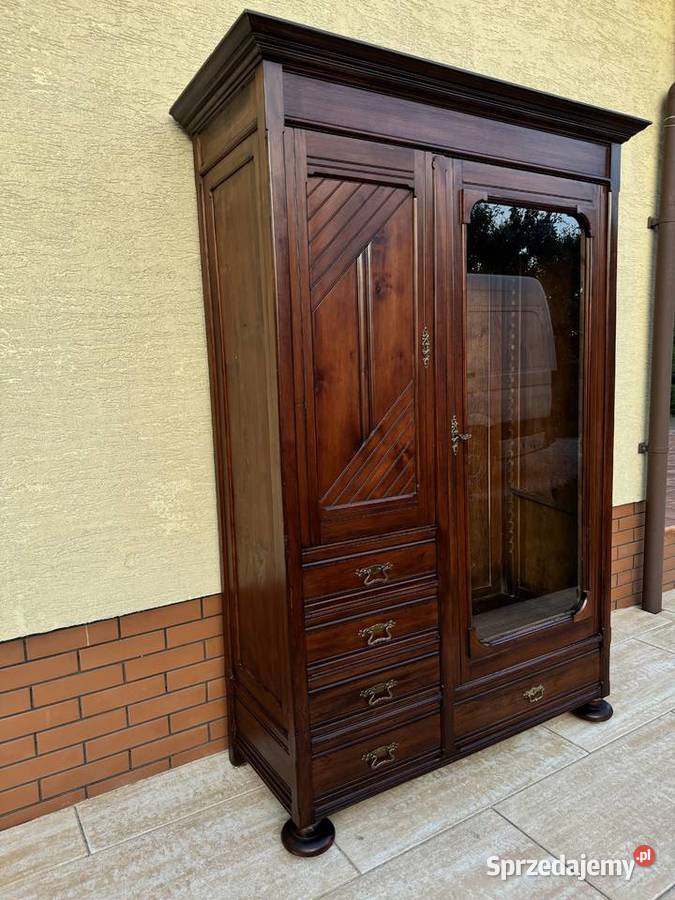 Szafa stylowa drewniana zabytkowa witryna Warszawa sprzedam