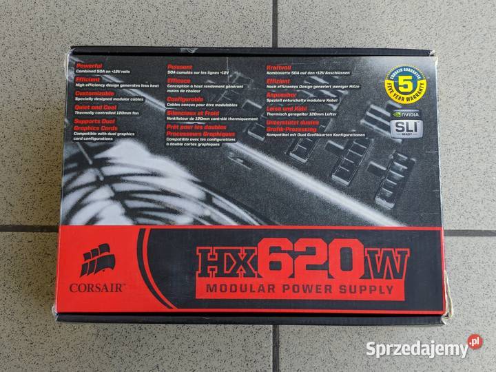 Corsair HXEU 620W CMPSU620HXEU FULL BOX Obudowy i zasilanie opolskie Opole