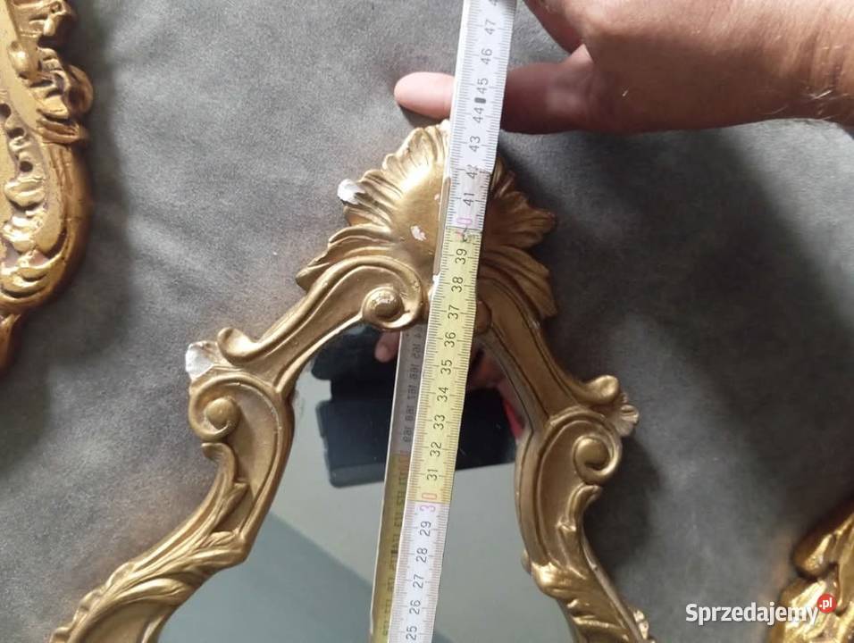 Lustro ozdobne Antyki warmińsko-mazurskie Podławki