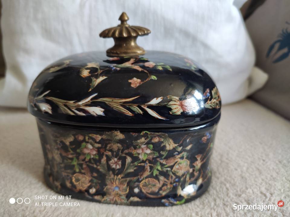 Porcelanowa cukiernica ręcznie malowana śląskie Tarnowskie Góry sprzedam
