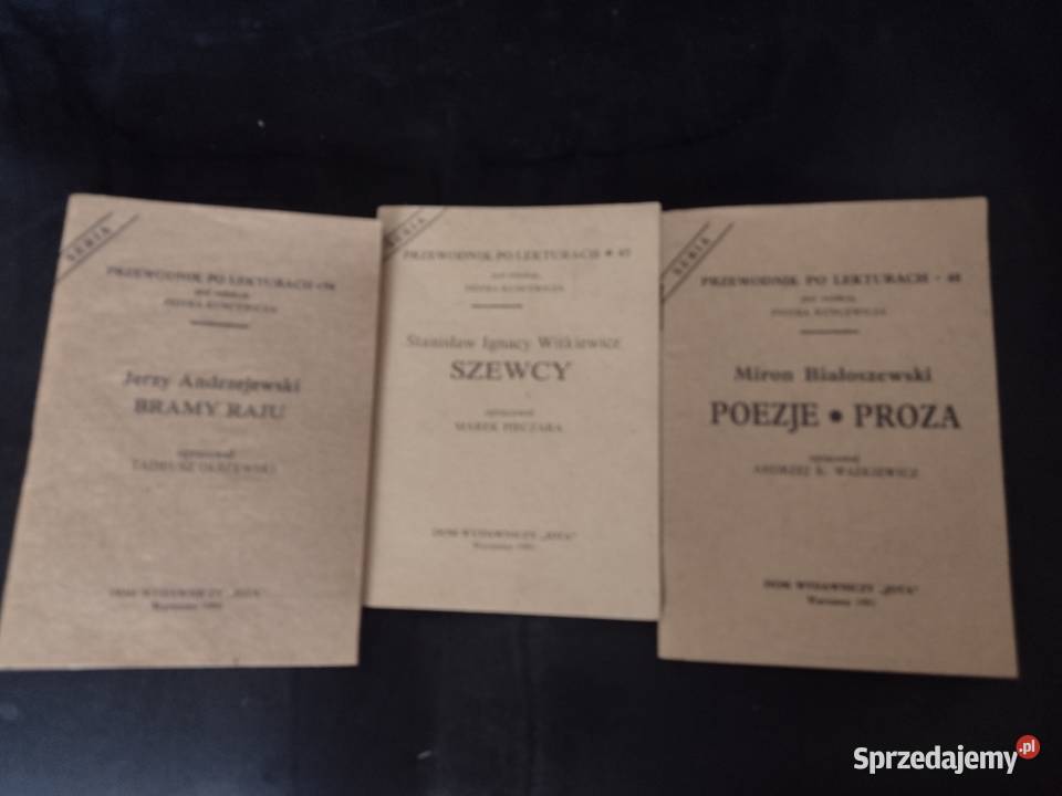 przewodniki lekturach Czarna sprzedam