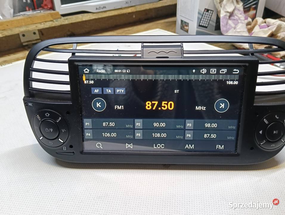 Radio Android Fiat 500 dedykowane Drążdżewo Nowe