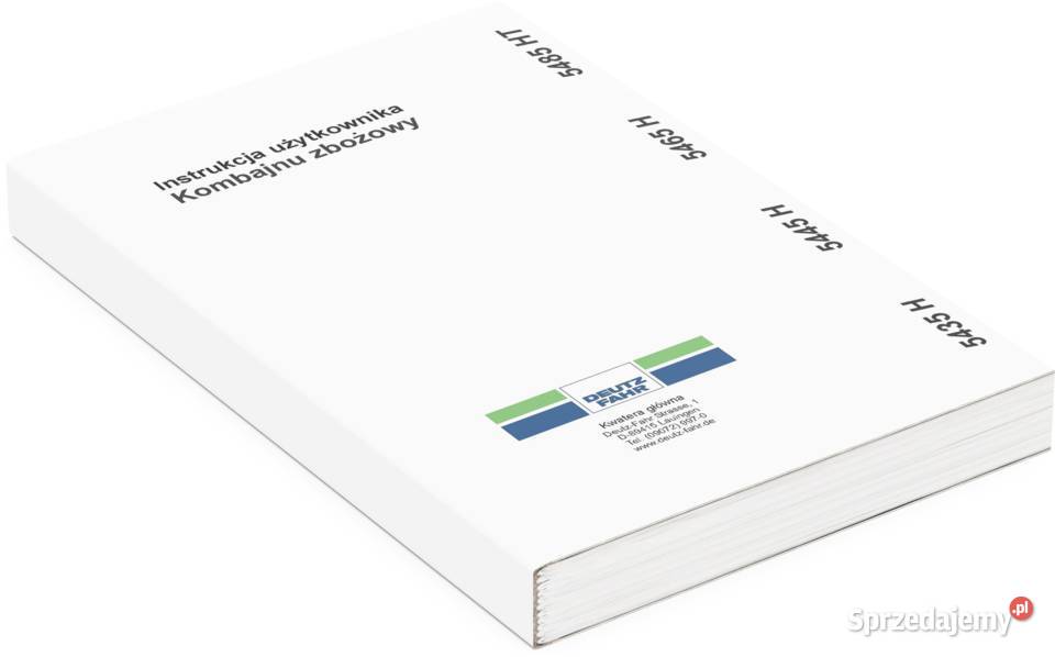 Instrukcja Deutz Fahr 5435 5445 5465 5485 HT Szamotuły sprzedam