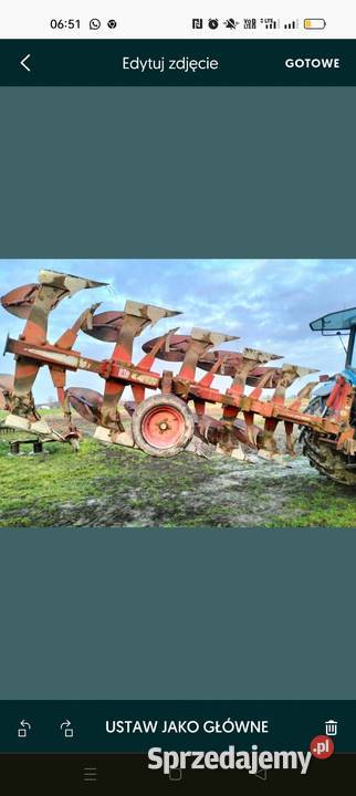 Pług obrotowy 5 naud zabezpieczenie kółkowe kujawsko-pomorskie Włocławek