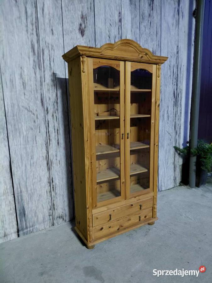 Piękna sosnowa witryna 382 Byczyna