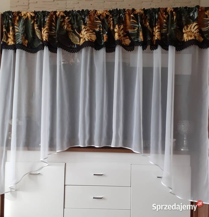 Firana liść monstera łuk mazowieckie Mława