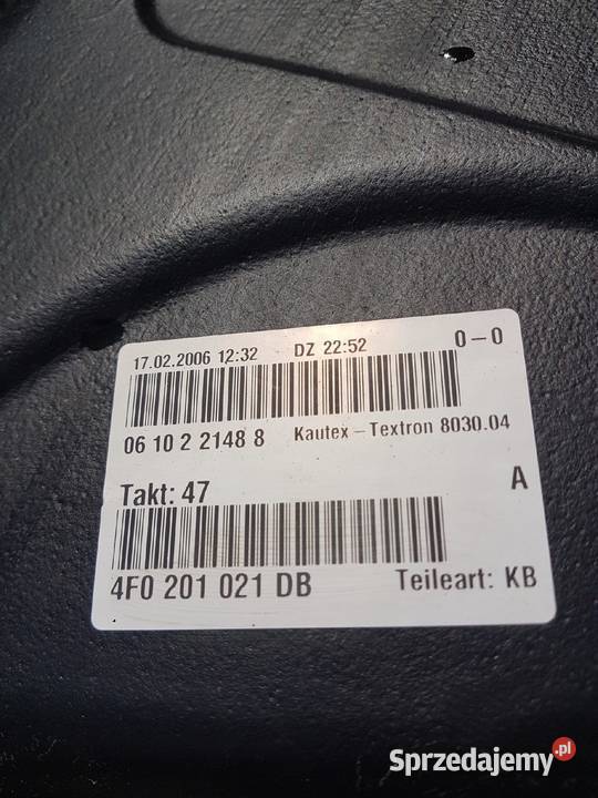 BAK ZBIORNIK PALIWA AUDI A6 C6 4F0201021DB osobowe Przystajń