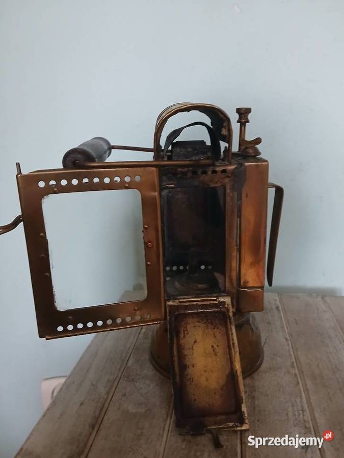 Mosiezna stara lampa kolejowa Kraków sprzedam
