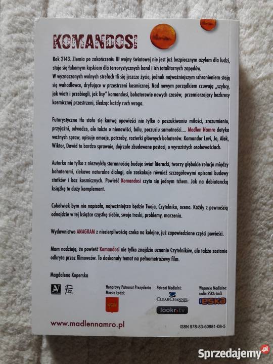 Komandosi I część Trylogii Madlen Namro mazowieckie Warszawa