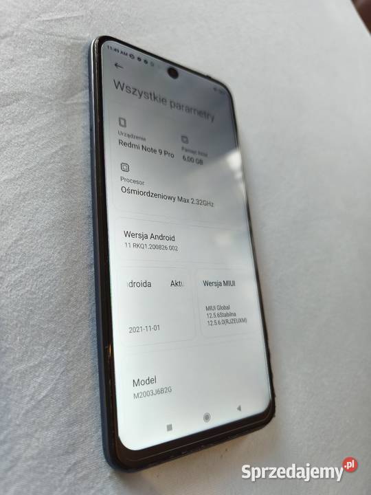 Redmi note 9 pro 6 64 uszkodzone plecy
