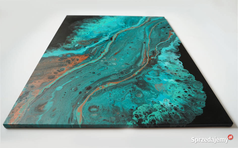 Duży abstrakcyjny obraz Mgławica nieskończoności mazowieckie