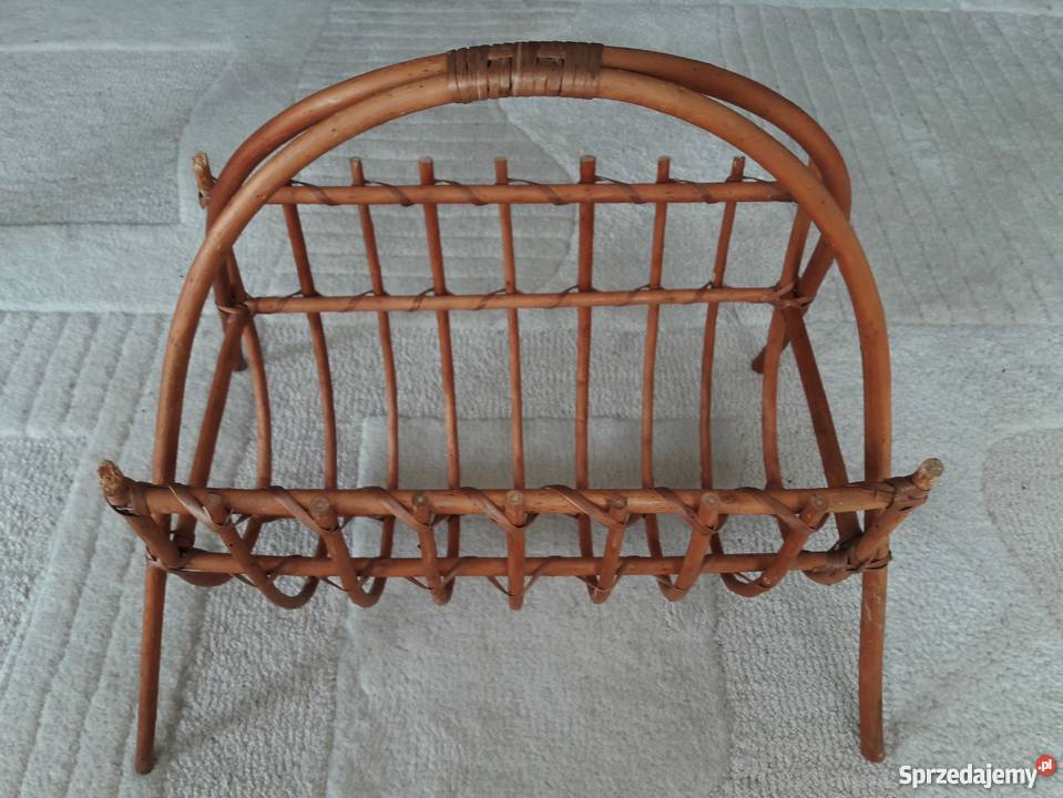 Wiklinowy ażurowy gazetnik Warszawa