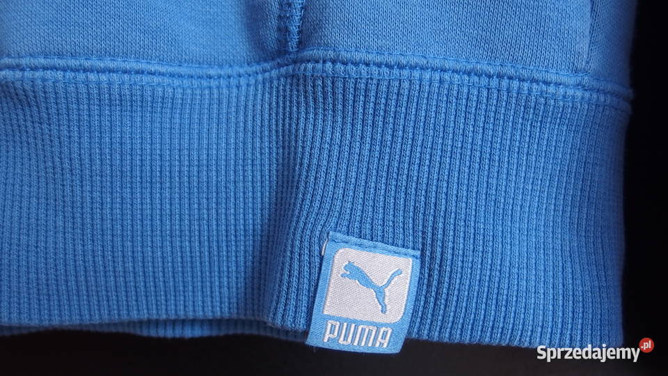 Niebieska bluza Puma Xs 34 kangurka kaptur z Toruń