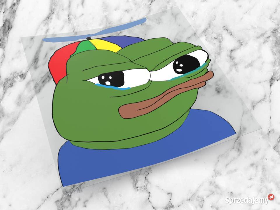 Naklejka SAD PEPE 8 x 8 sadpepe meme mem żaba 1 podlaskie Choroszcz