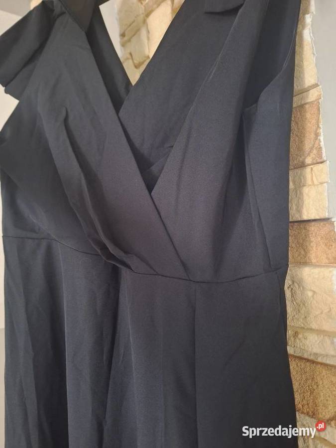 Suknia długa czarna wieczorowa L Nowa Kalisz