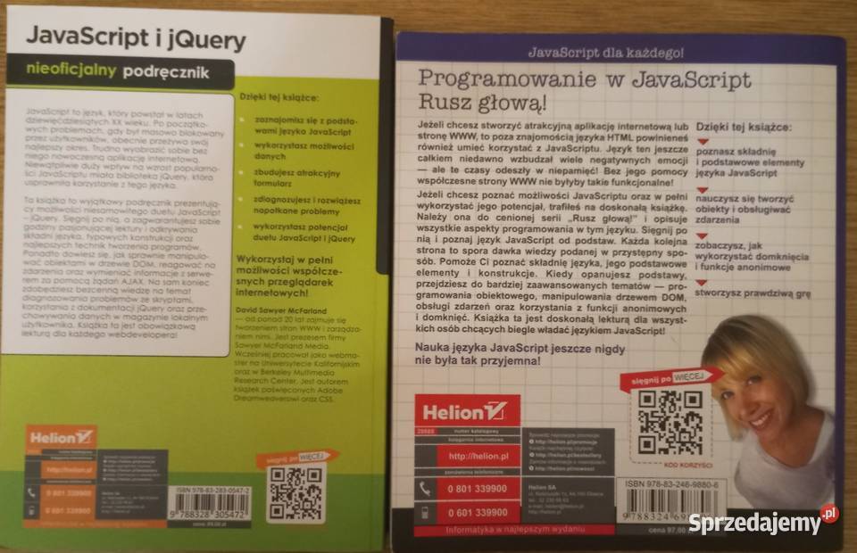 Rusz głową programowanie w JavaScript i jQuery Rzeszów sprzedam