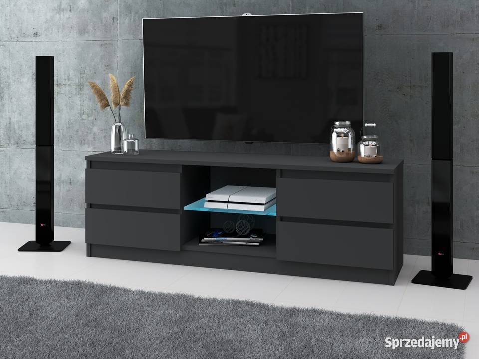 Szafka Rtv Nowoczesna 4 Szuflady 138 Stolik 45cm RTV