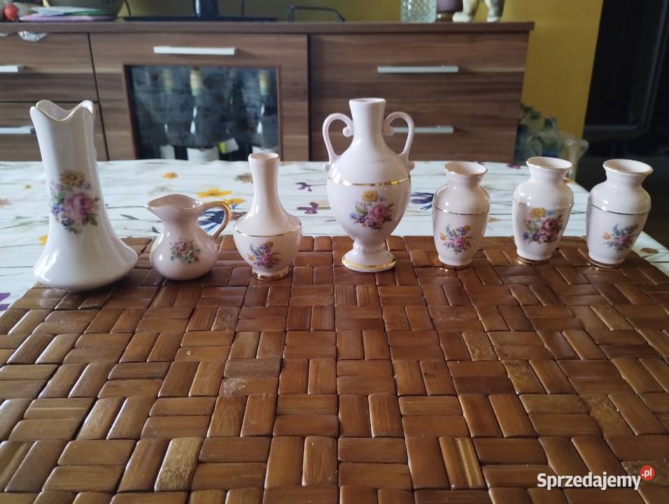 PRL wazoniki mini porcelana Piękne hammer Czech Kutno