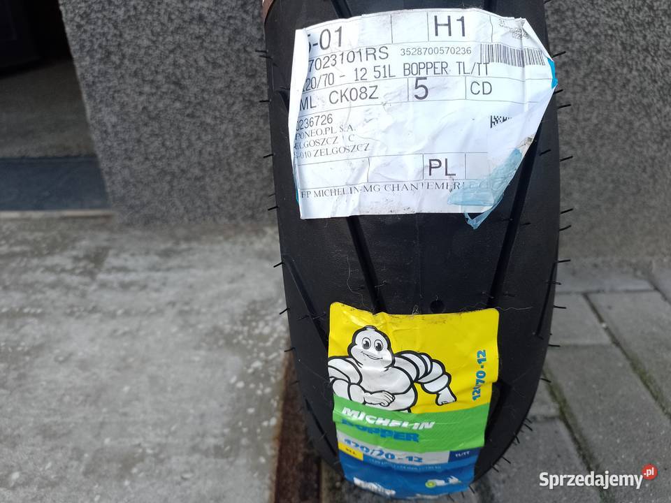 Sprzedam oponę Michelin Bopper 120x70x12 Nowa to