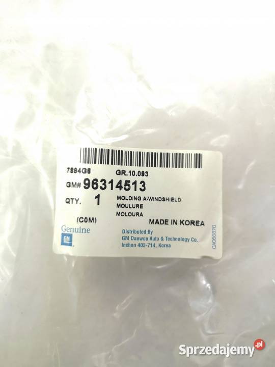 USZCZELKA SZYBY LEWY PRZÓD CHEVROLET SPARK 0005