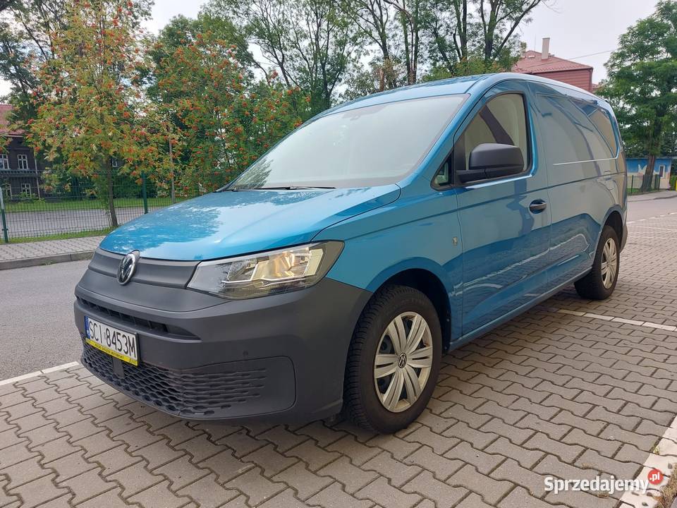 Volkswagen Caddy Maxi 20 TDI DSG 24 122 Hak hol asystent pasa ruchu Motoryzacja Cieszyn