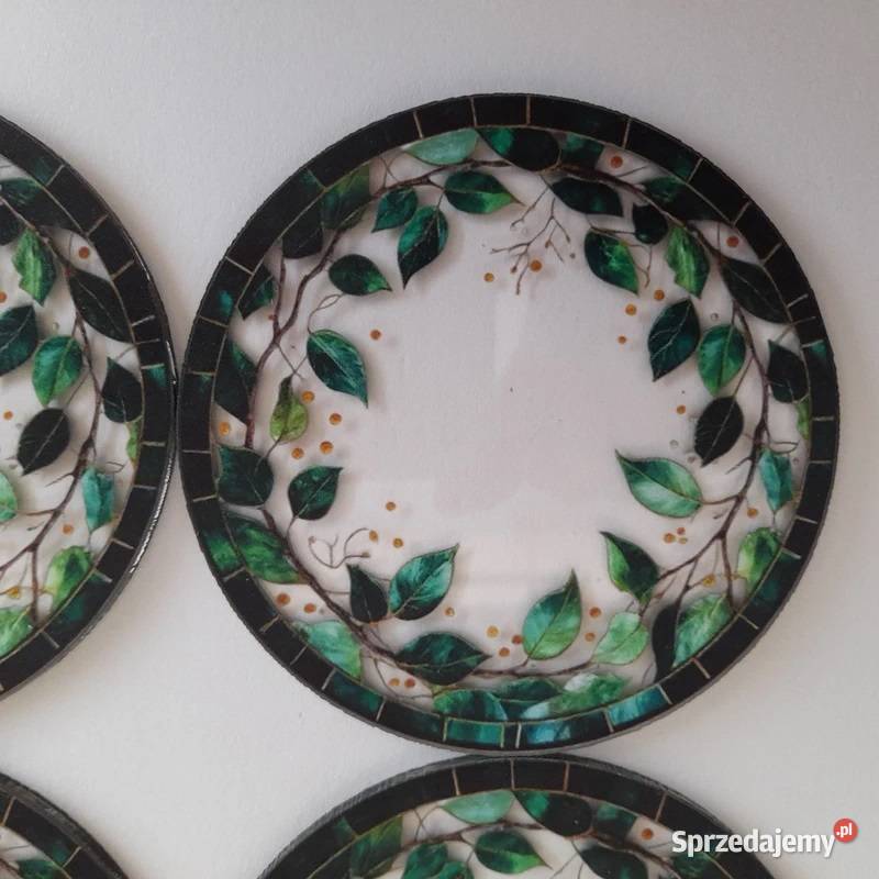 Wyjątkowe podstawki pod kubek filiżankę 4 sztuki Rotmanka