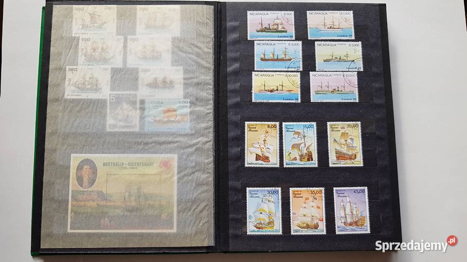 Zestaw 187 znaczków religia sport statki Dąbrowa Górnicza