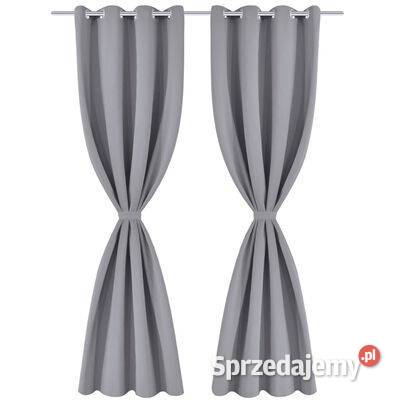 vidaXL Zasłony zaciemniające z pierścieniami 2 Warszawa