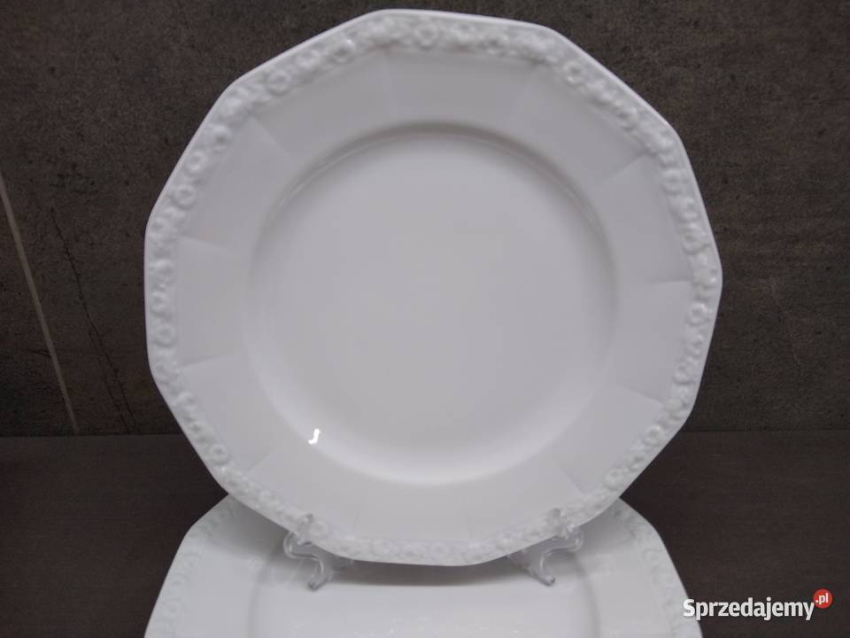 Talerz płytki Rosenthal Biała Maria Classic Rose Kalisz