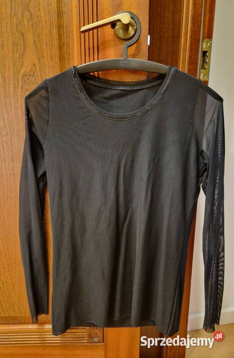 Bluzkatshert czarny z długimi rękawami z Rozmiar 42(XL) Lublin