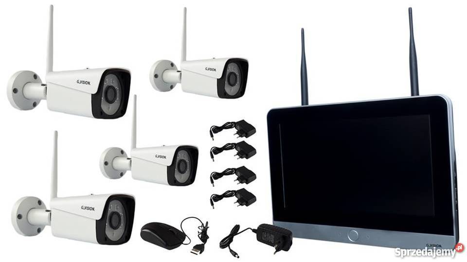 Zestaw do monitoringu WiFi 4 kamery 2Mpx FHD z Dom i Ogród Wrocław