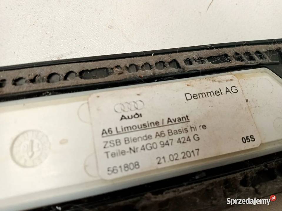 AUDI A6 C7 listwa progowa TYŁ PRAWA LEWA Rakoniewice