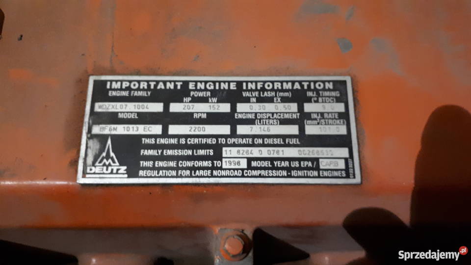 Silnik Deutz BF6M 1013EC 101326E3 mazowieckie Sochaczew