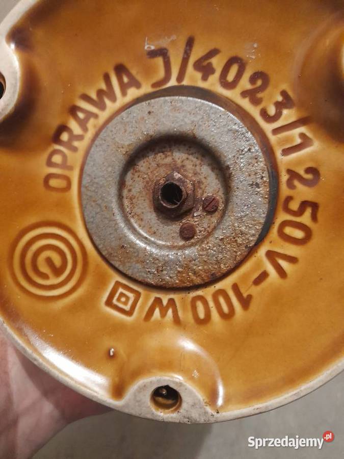 Lampa podstawa lampy Mirostowice PRL Lampy stołowe i nocne śląskie Sosnowiec
