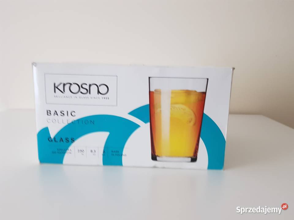 Nowe Szklanki Basic 250 ml 6 sztuk KROSNO sprzedam