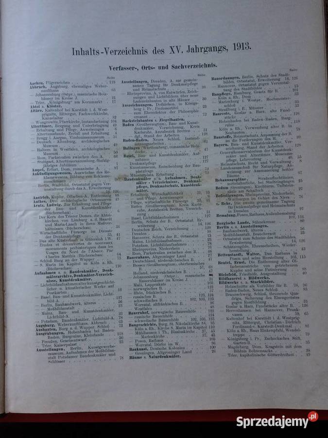 2877 Die Denkmalpflege Ochrona Zabytków zachodniopomorskie Szczecin sprzedam