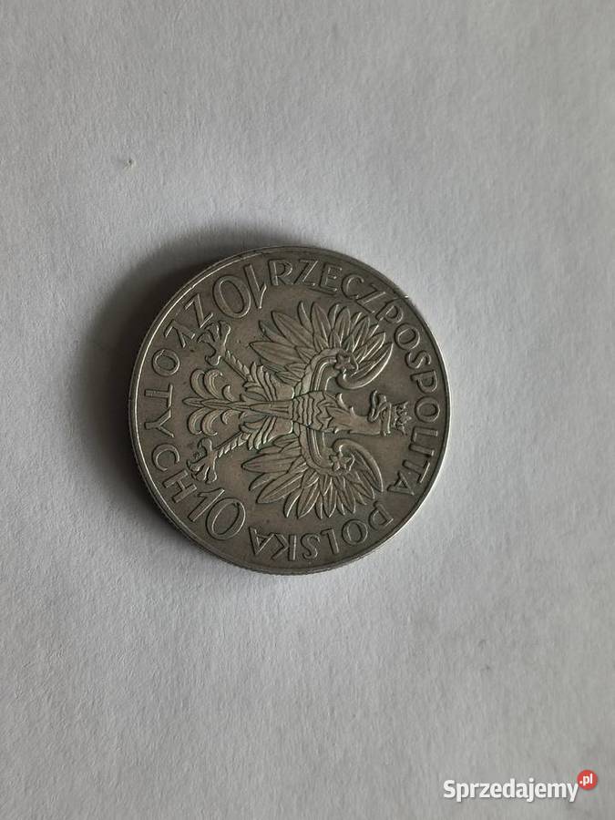 10 1933 Sobieski srebro Ag 750 Szczecin