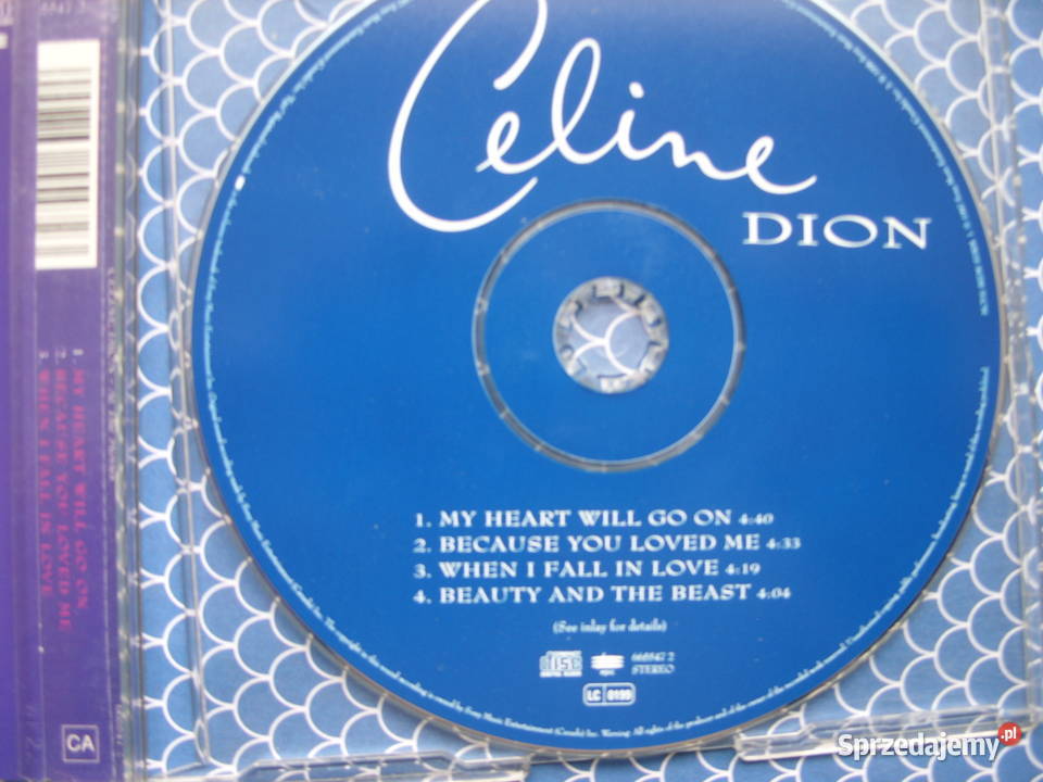 Singiel POP CD CELINA DION INCLUDESM 1997 Wołów