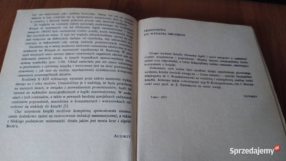 Elementy logiki i teorii mnogości w zadaniach Książki i Podręczniki pomorskie Gdańsk