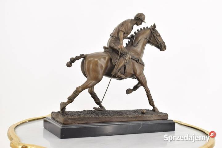 Gracz Polo Jeździec Na Koniu Dżokej Koń Figura Kraków sprzedam
