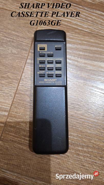 Pilot SHARP G1063GE video cassette player mazowieckie Legionowo