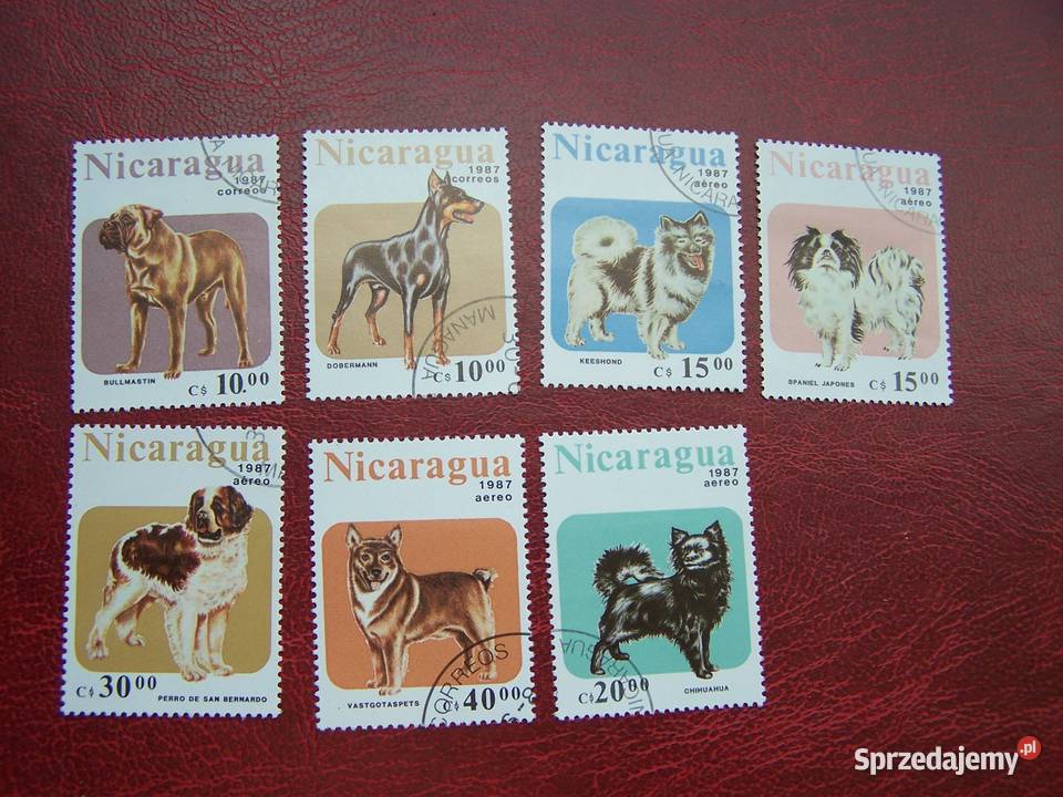 Nikaragua 1987 CTO Mi 279096 Fauna Psy Tychy