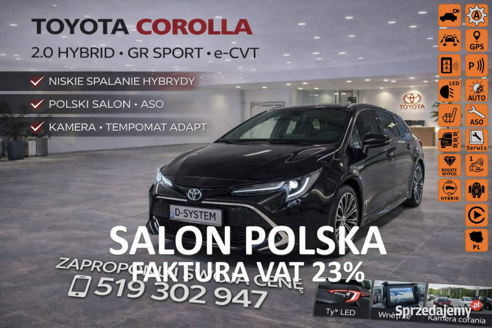 Toyota Corolla Executiv 2021r Salon Polska 20 asystent pasa ruchu sprzedam