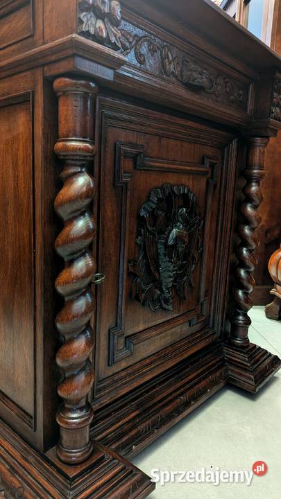 Piękna komodaszafka neorenesans dąbsklep Dąbrowa