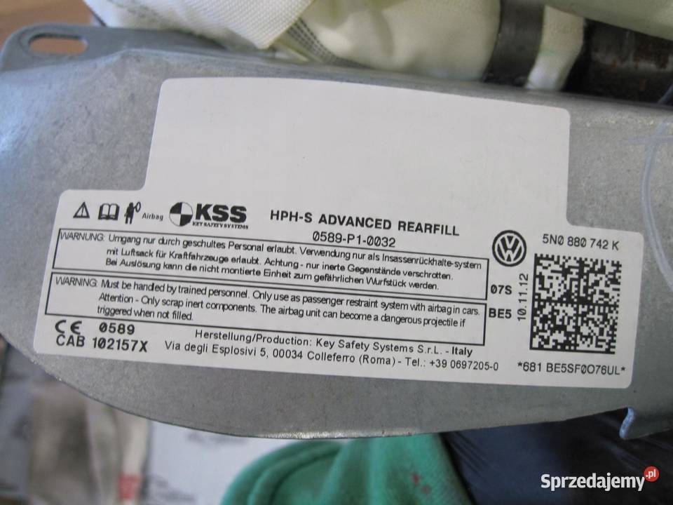 VOLKSWAGEN TIGUAN I LIFT 12r kurtyna prawa osobowe sprzedam