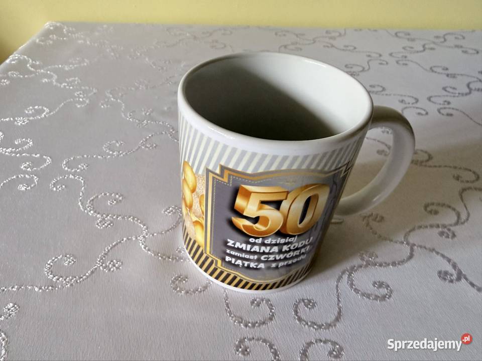 Kubek Ceramiczny 50 Urodziny 300ml Prezent na 50