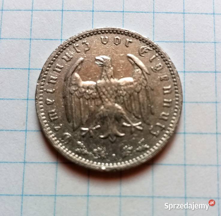 1 REICHSMARK 1937 A NIEMCY III RZESZA